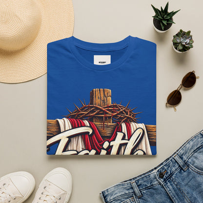 Faith Cross T-Shirt — "Faith Makes All Things Possible" Christian Tee