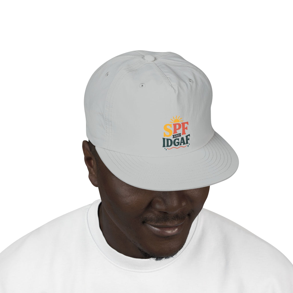 SPF IDGAF Surf Cap | Retro Sun Typography Hat