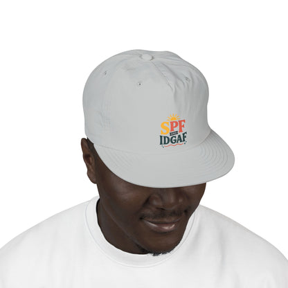 SPF IDGAF Surf Cap | Retro Sun Typography Hat