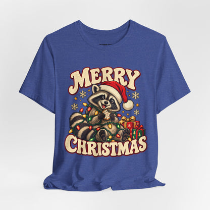 Merry Christmas Raccoon Tee