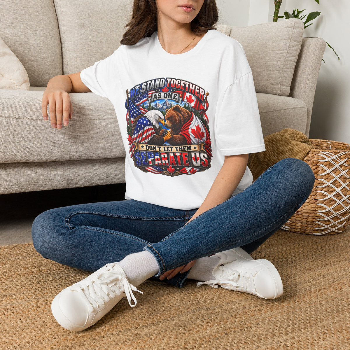 Patriotic "We Stand Together As One" T-Shirt