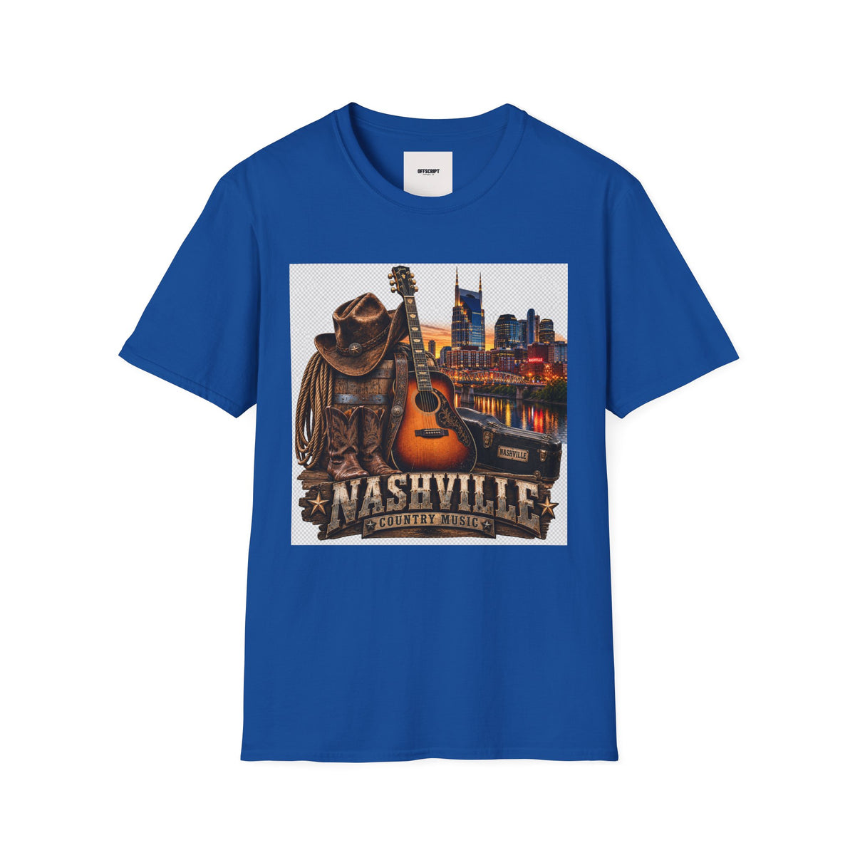 Nashville Skyline Guitar T-Shirt