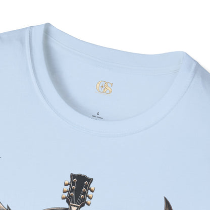 Rock 'n' Roll Guitar Wings T-Shirt — Vintage Electric Guitar Music Tee