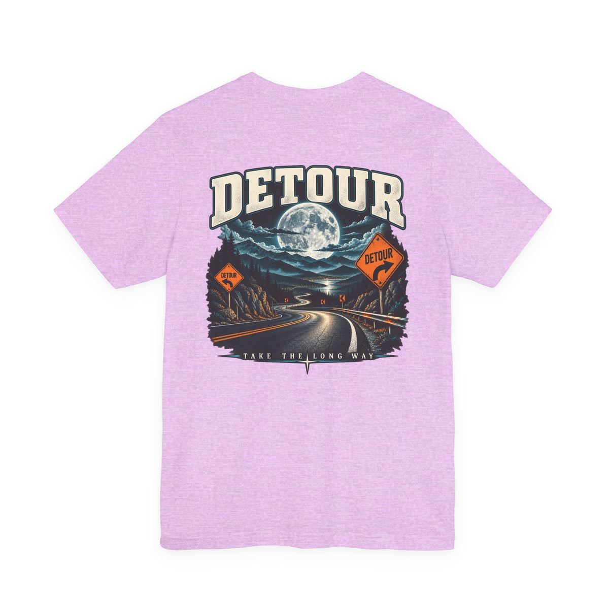 Detour Take the Long Way Road Trip Graphic T-Shirt