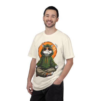 Meditating Cat in Sunglasses T-Shirt