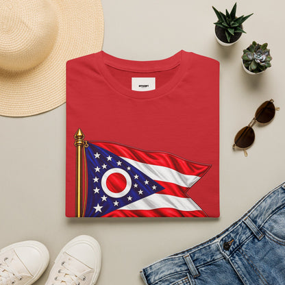 Ohio Flag T-Shirt — "With God All Things Are Possible" Patriotic Tee