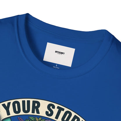 'Your Story Isn't Over' Floral T-Shirt — Inspirational Mental Health Tee