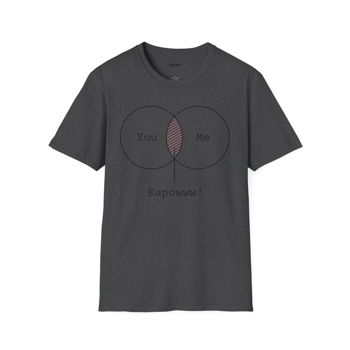 You + Me Venn Diagram T-Shirt — "Kapowww!" Graphic Tee