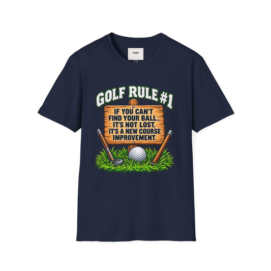 Golf Rule #1 T-Shirt — If You Can’t Find Your Ball Funny Golf Shirt