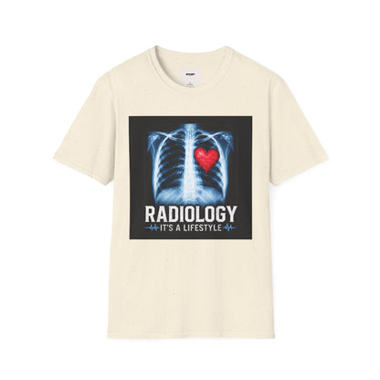 Radiology X-Ray Heart T-Shirt — "Radiology It's a Lifestyle" Tee for Radiologic Techs