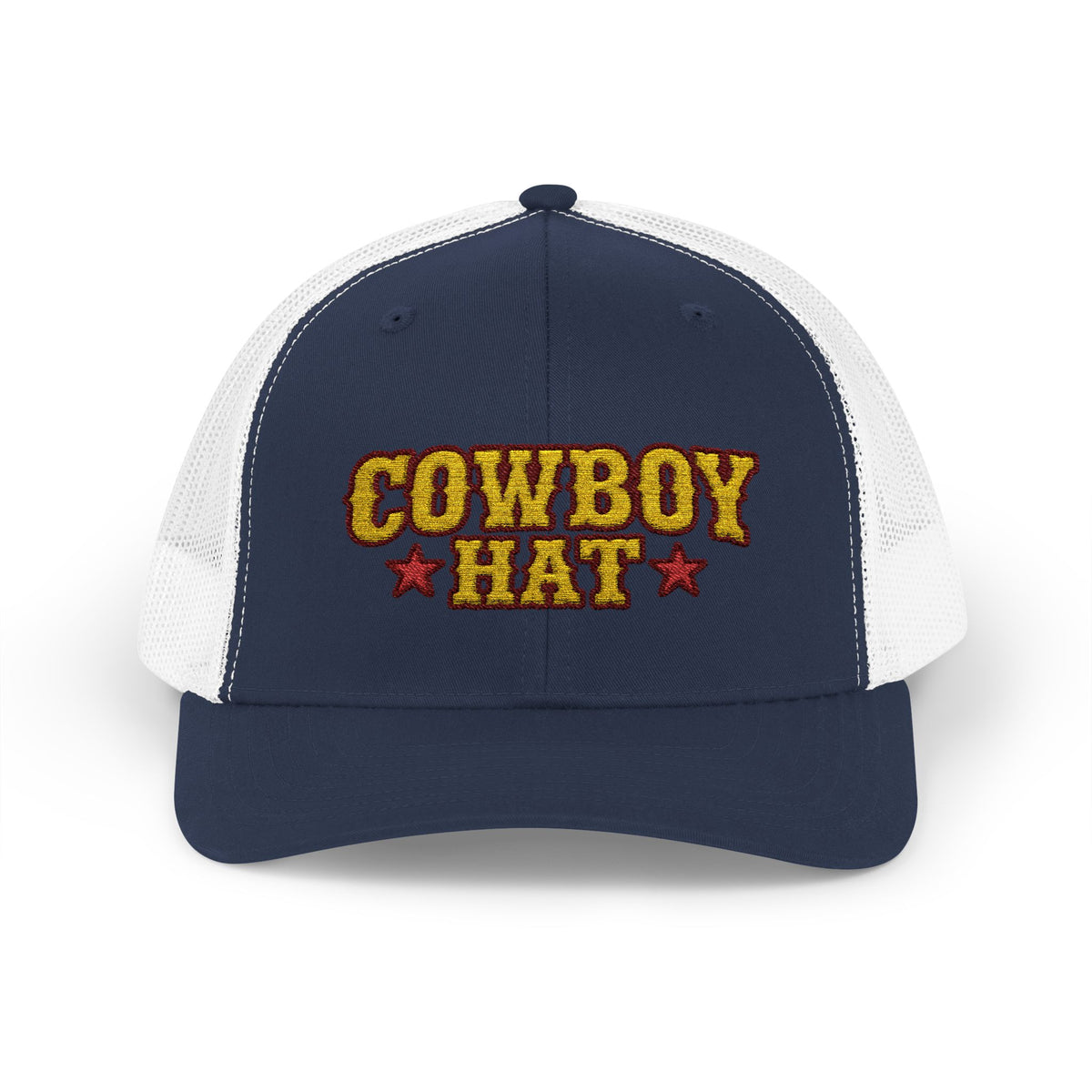 Cowboy Hat Snapback Trucker Cap – Western Rodeo Mesh Back Hat