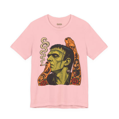 Vintage Frankenstein Smoking Monster T-Shirt