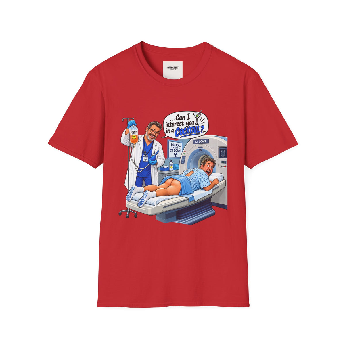 CT Tech T-Shirt — Funny ‘Can I Interest You in a Cocktail?’ Radiology Shirt