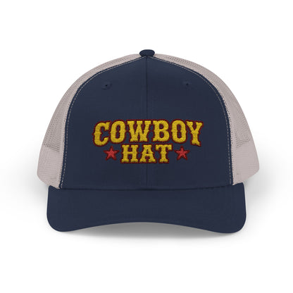 Cowboy Hat Snapback Trucker Cap – Western Rodeo Mesh Back Hat