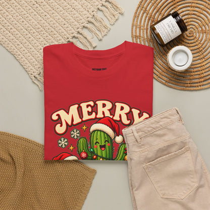 Merry Cactus Christmas Tee — Festive Holiday Cactus Shirt