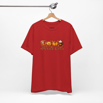 Thankful Harvest Tee — Thanksgiving Pumpkin & Pie Fall Shirt