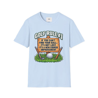 Golf Rule #1 T-Shirt — If You Can’t Find Your Ball Funny Golf Shirt