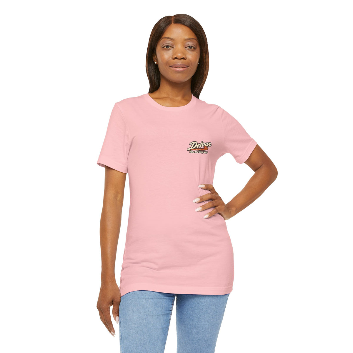 Detour Take the Long Way Road Trip Graphic T-Shirt