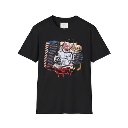 Medical Student Study Stack T‑Shirt — Anatomy, Physiology & USMLE Prep Design