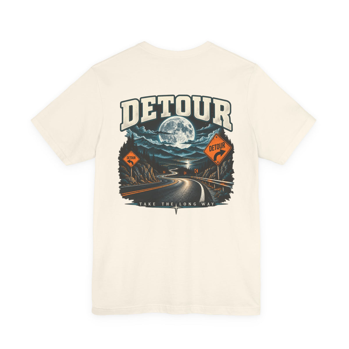 Detour Take the Long Way Road Trip Graphic T-Shirt