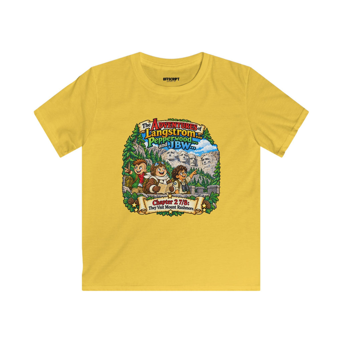 Kids Tee — Adventure of Langstrom Pepperwood Club Vintage Camp Graphic