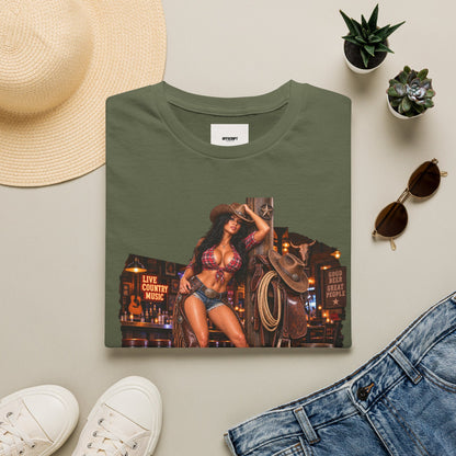 Honky Tonk Women T-Shirt — Retro Cowgirl Pinup Graphic Tee