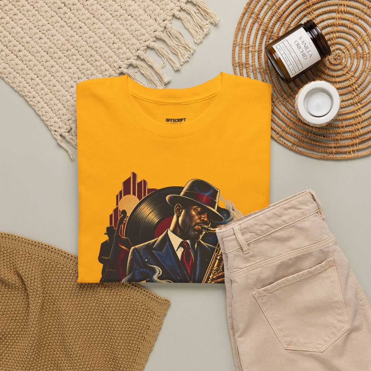 Saxophone Jazz Musician T-Shirt — Vintage Sax Player Tee