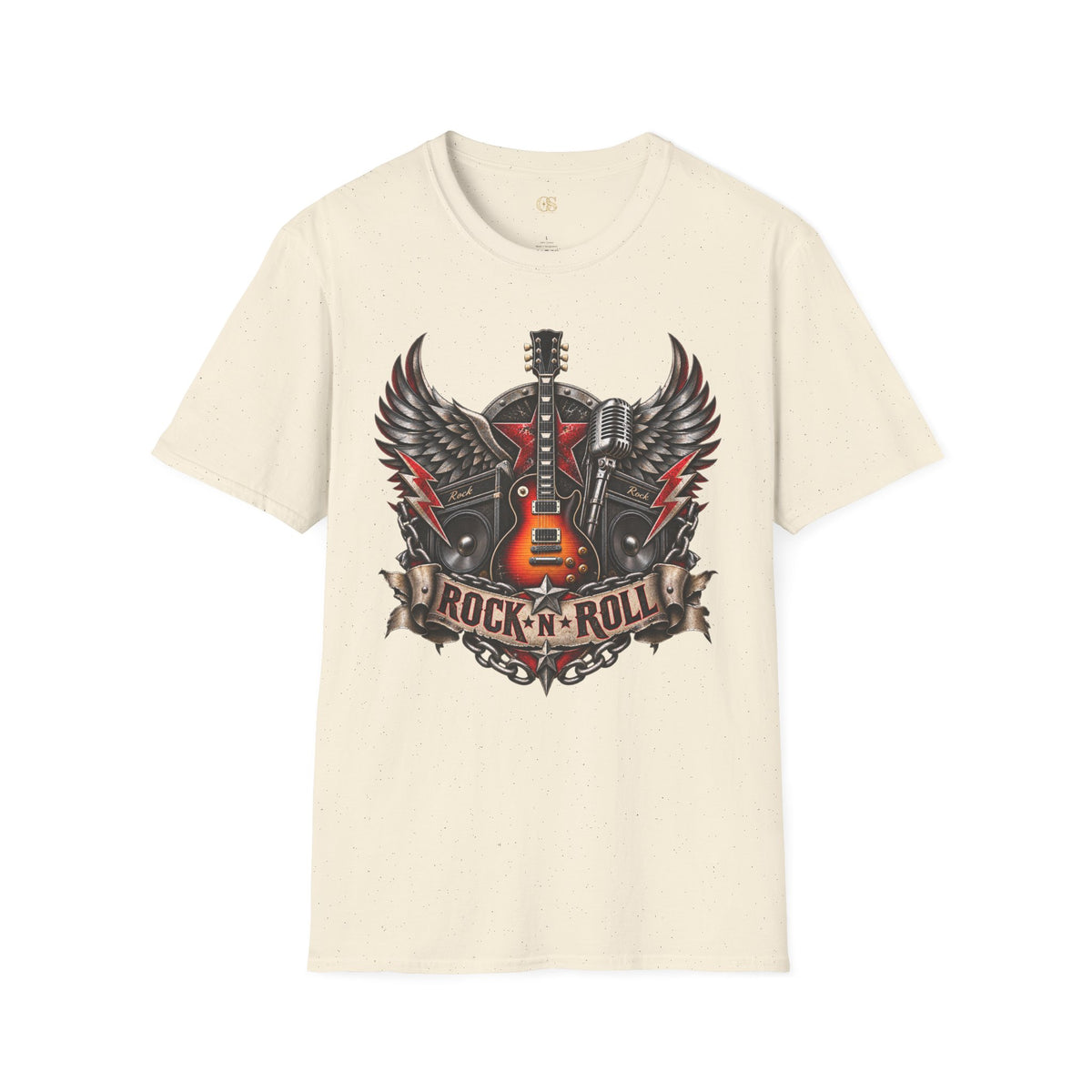 Rock 'n' Roll Guitar Wings T-Shirt — Vintage Electric Guitar Music Tee