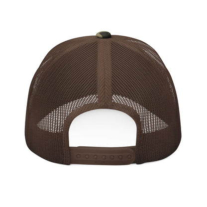 Camouflage Trucker Hat — Embroidered 'Buckfever' Buck Antler Logo