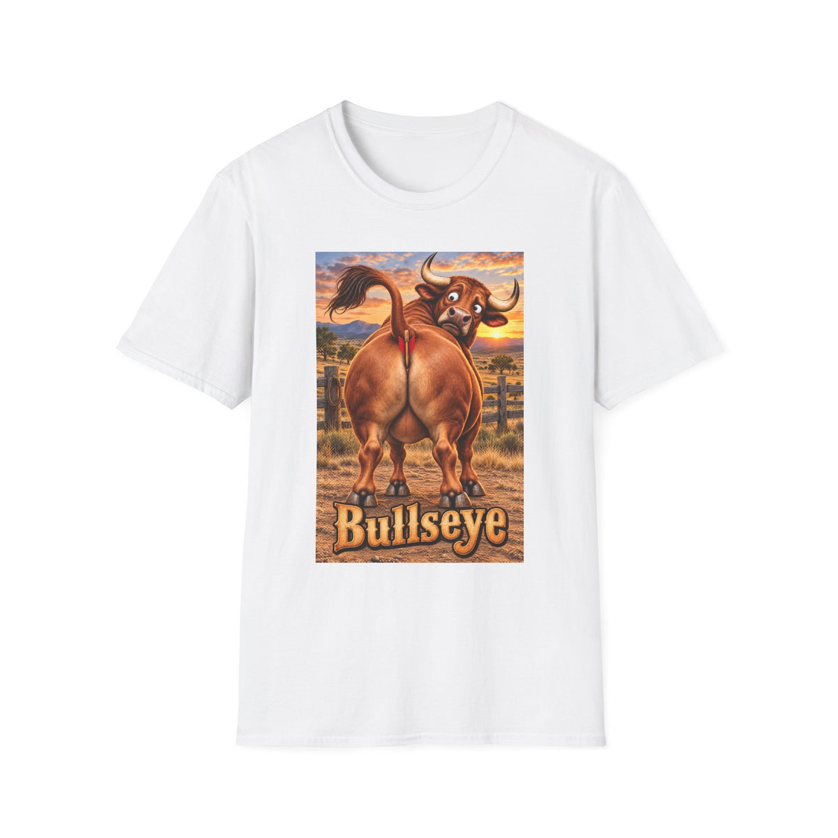 Bullseye Bull Cartoon T-Shirt