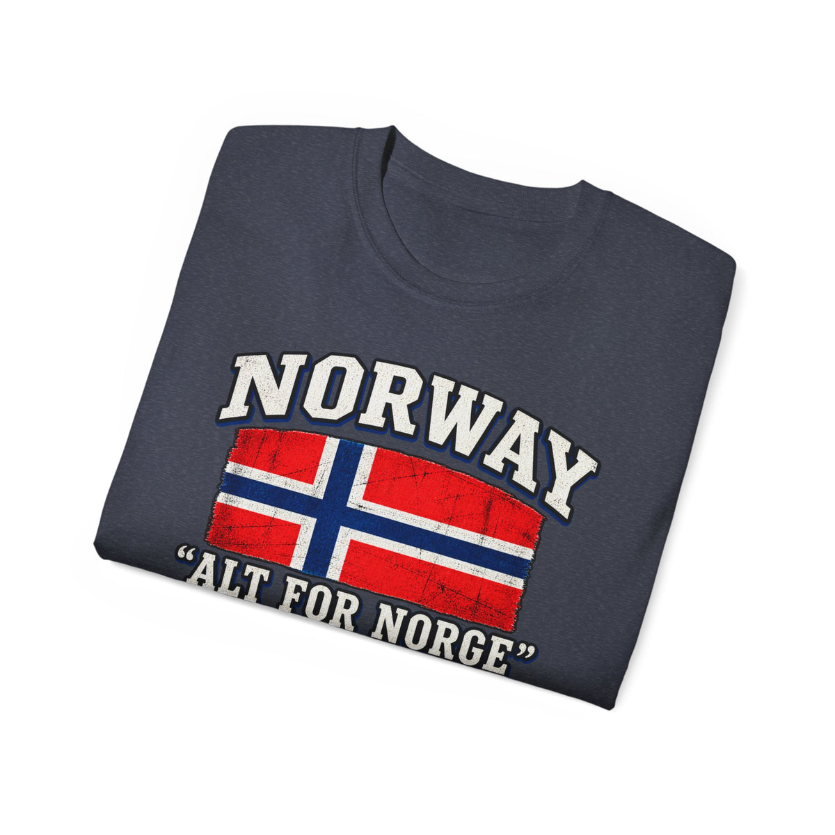 Norway Flag Viking Ship T‑Shirt — "Alt For Norge" Patriotic Tee