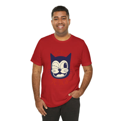 Japanese Lucky Cat T-Shirt – “めちゃ元気よ” Maneki Neko Graphic Tee