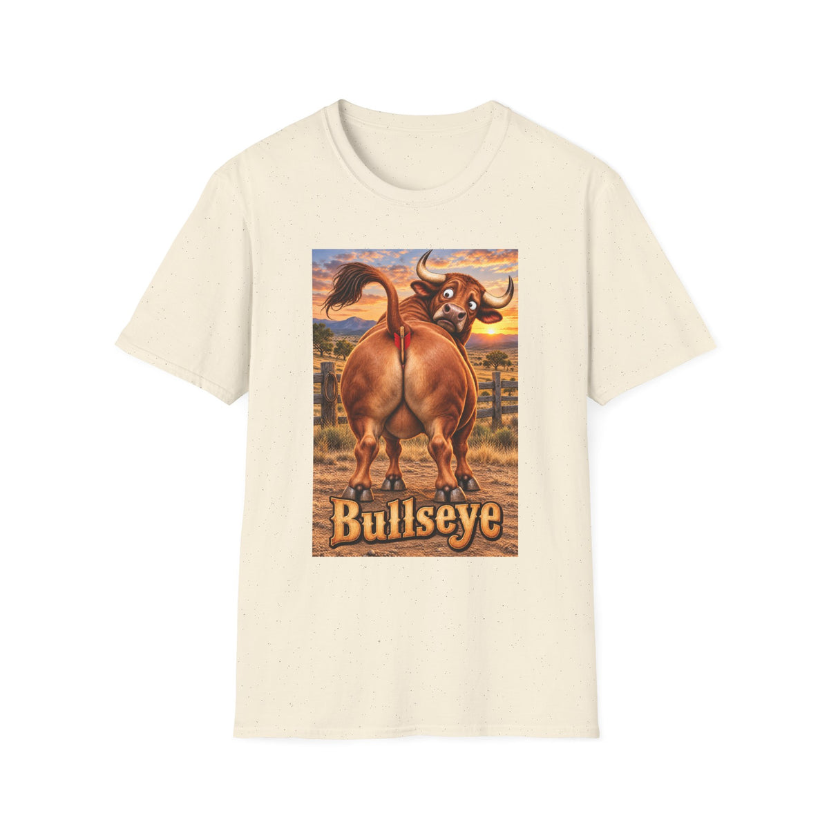Bullseye Bull Cartoon T-Shirt