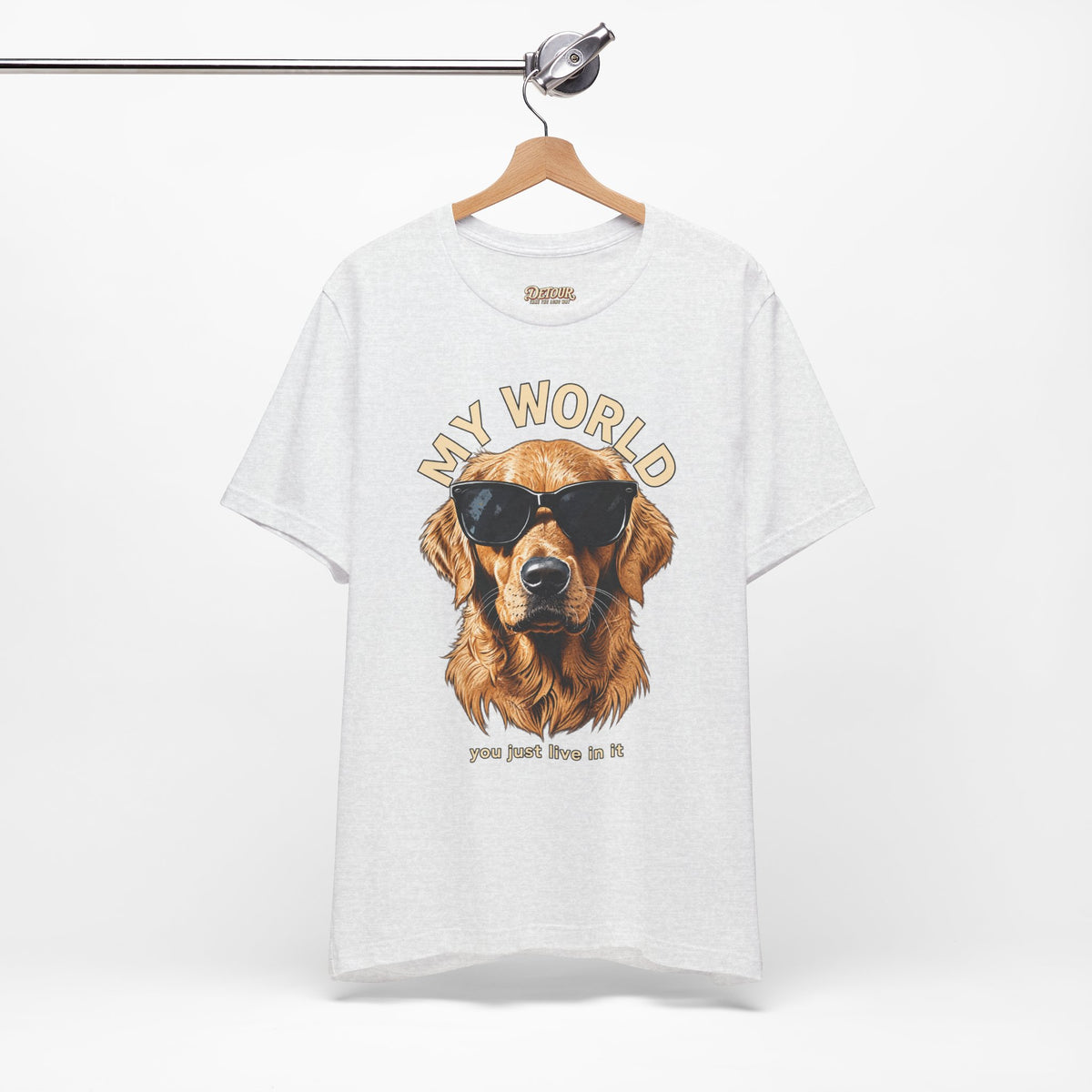 My World Golden Retriever Sunglasses T-Shirt