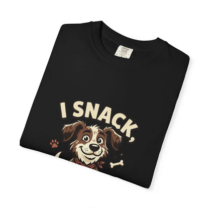I Snack Therefore I Am Dog T-Shirt