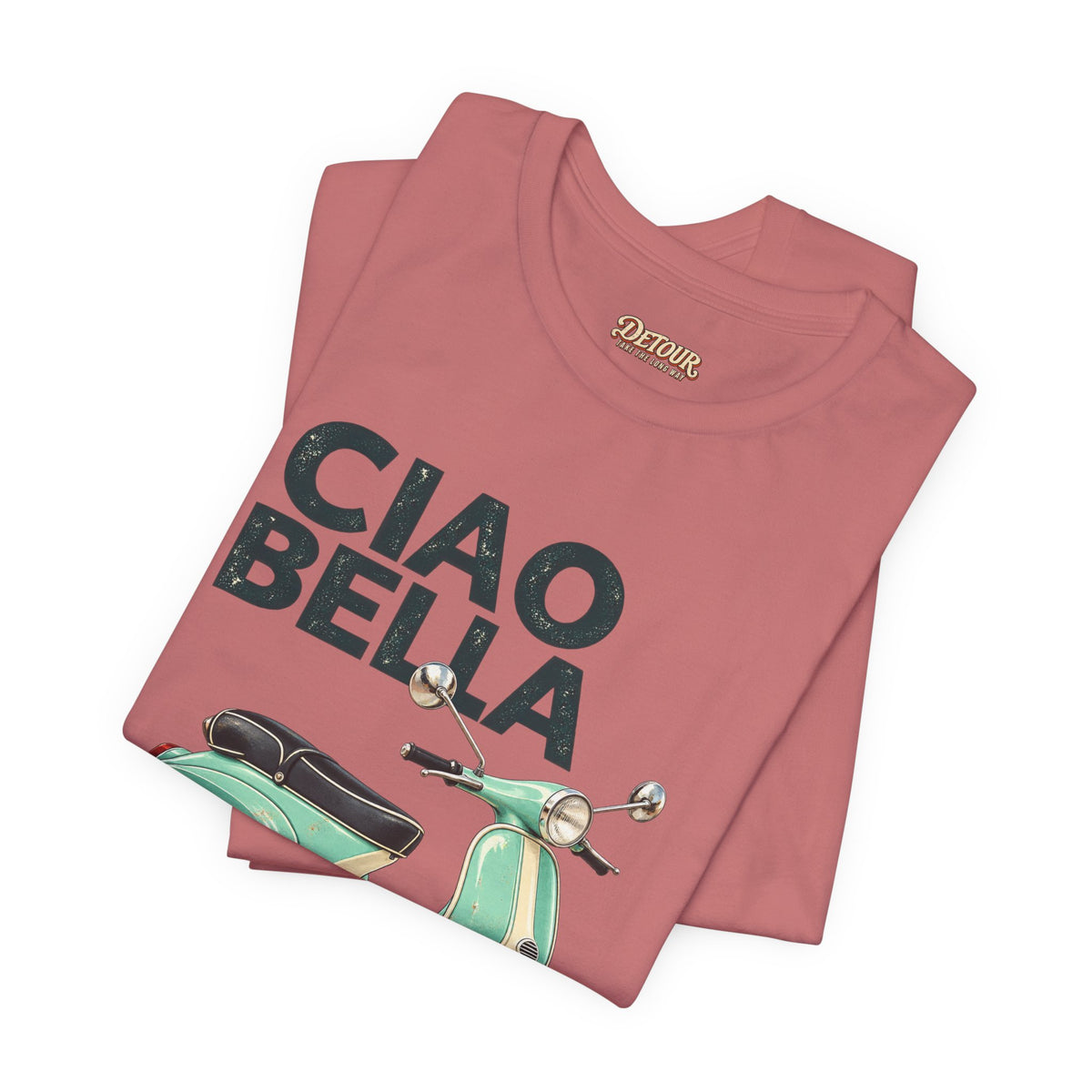 Ciao Bella Vespa Scooter Graphic T-Shirt