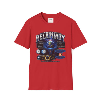 Theory of Relativity T-Shirt — Science Graphic Tee with Earth & Equations