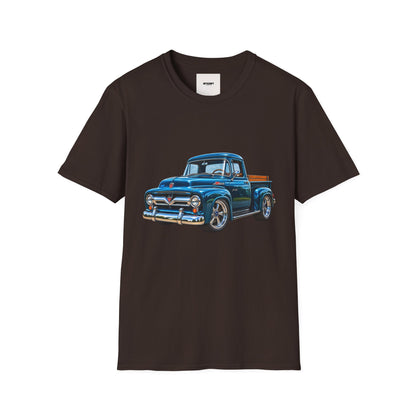 Vintage Blue Pickup T‑Shirt — Classic Retro Truck Graphic Tee