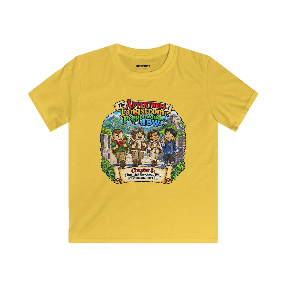 Kids Tee — 'The Adventures of Langstrom & Pepperwood' Storybook Graphic