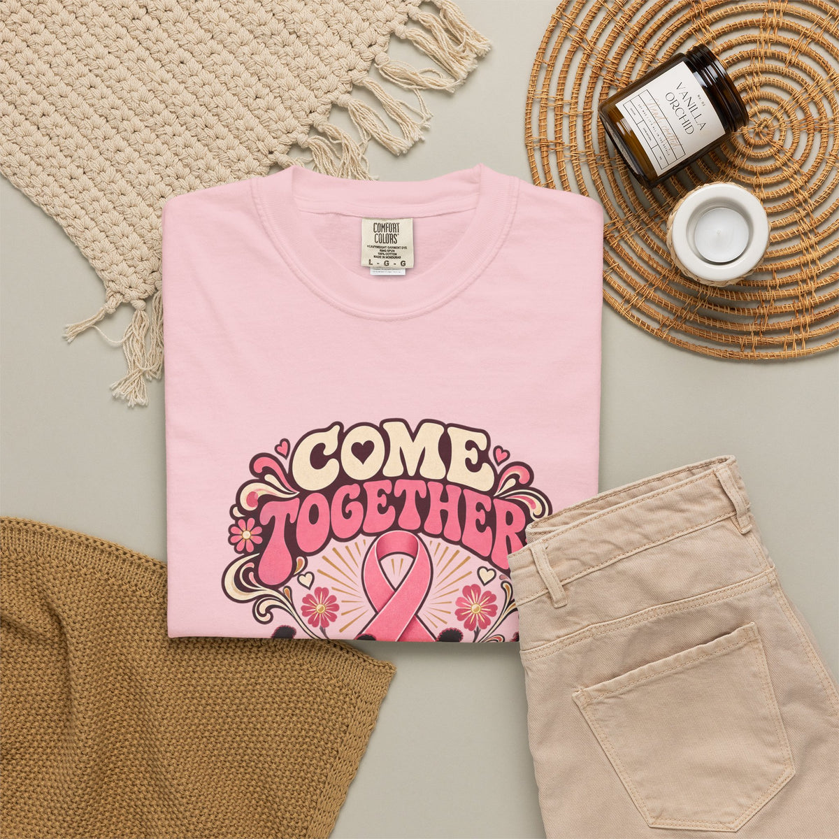 Breast Cancer Awareness 'Come Together for a Cure' T-Shirt