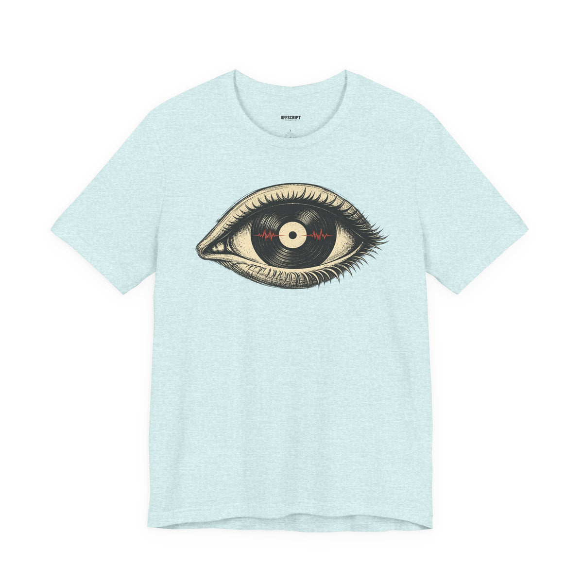 Graphic Tee — Vintage Vinyl Eye Illustration T‑Shirt