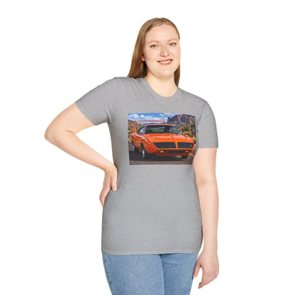 Classic Orange Muscle Car T-Shirt — Route 66 Roadtrip Tee