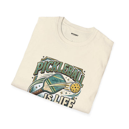 Pickleball Is Life T-Shirt — Retro Paddle & Ball Graphic Tee for Players