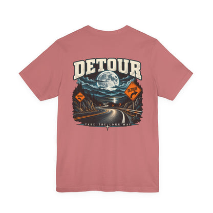 Detour Take the Long Way Road Trip Graphic T-Shirt