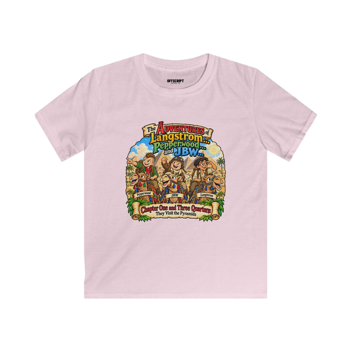 Kids Adventure T‑Shirt — "The Adventures of Langstrom & Pepperwood" Fantasy Design