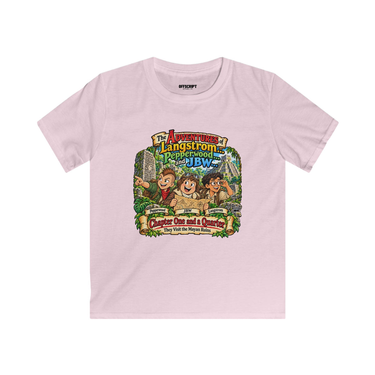 Kids Adventure T‑Shirt — "The Adventures of Langstrom & Pepperwood" Cartoon Tee