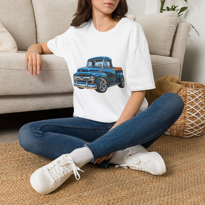 Vintage Blue Pickup T‑Shirt — Classic Retro Truck Graphic Tee