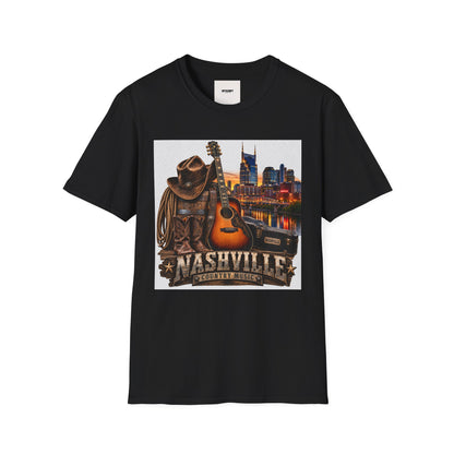 Nashville Skyline Guitar T-Shirt