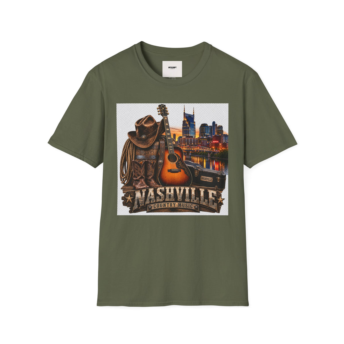Nashville Skyline Guitar Tee
