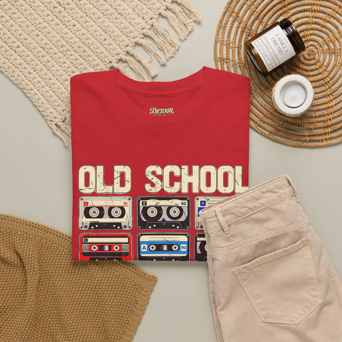 Old School Playlist Cassette Tape T-Shirt